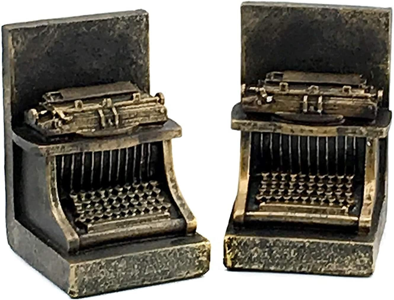25747 Decorative Bookend Typewriter Royal Retro Book Ends Stopper Industrial Rustic Vintage Style Classic Type Writer Statues Bookshelves Home Decor 7 Inch