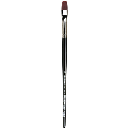 TOP-ACRYL Bright Red-Brown Brush, Synthetic, Acrylic & Oil, Flat, Series 7185K, Size 10