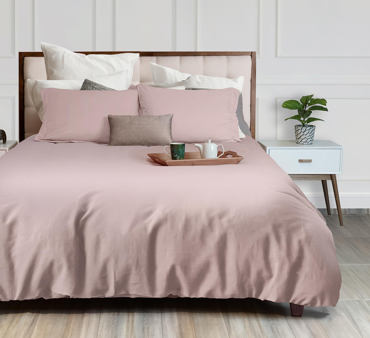 Pink Duvet Cover King Size Microfiber Duvet Cover with Zipper Duvet Cover Set