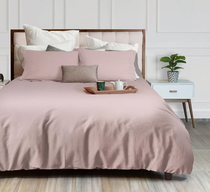 Pink Duvet Cover King Size Microfiber Duvet Cover with Zipper Duvet Cover Set