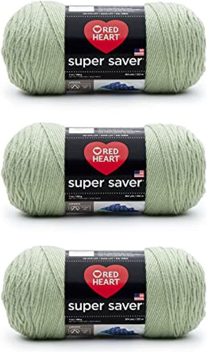 Super Saver White Yarn - 3 Pack of 198G/7Oz - Acrylic - 4 Medium (Worsted) - 364 Yards - Knitting/Crochet