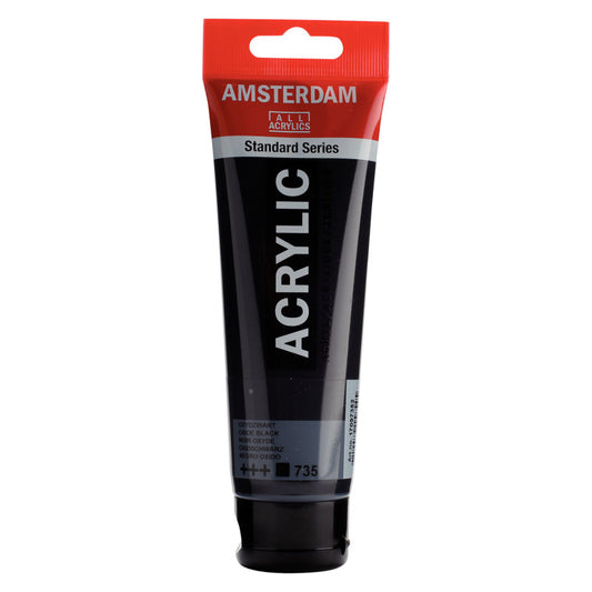Standard Acrylic Paint, 120ml, Oxyde Black 735