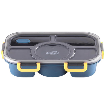 Tarlini  Blue Bento Box  Simple & Easy Leak Proof BPA Free 5 Compartment  Bento