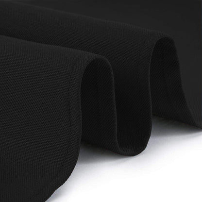 WEALUXE 2 Pack Black Kitchen Table Cloth for Folding Table 4ft [ 60 x 84 in ]