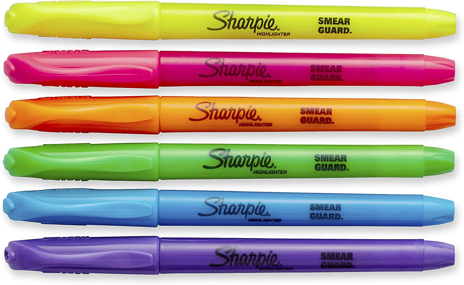 Pocket Style Highlighters, Assorted Fluorescent, 12 Count, Chisel Tip, Perfect for Office, School, and Bible Study