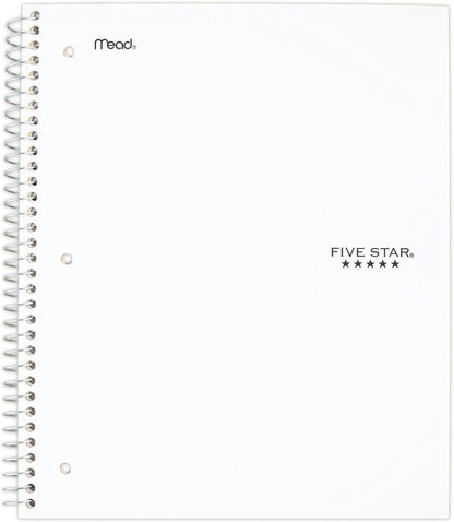 Spiral Notebook, 3-Subject, Wide Ruled Paper, 10-1/2" X 8", 150 Sheets, Tidewater Blue (930011CG1)