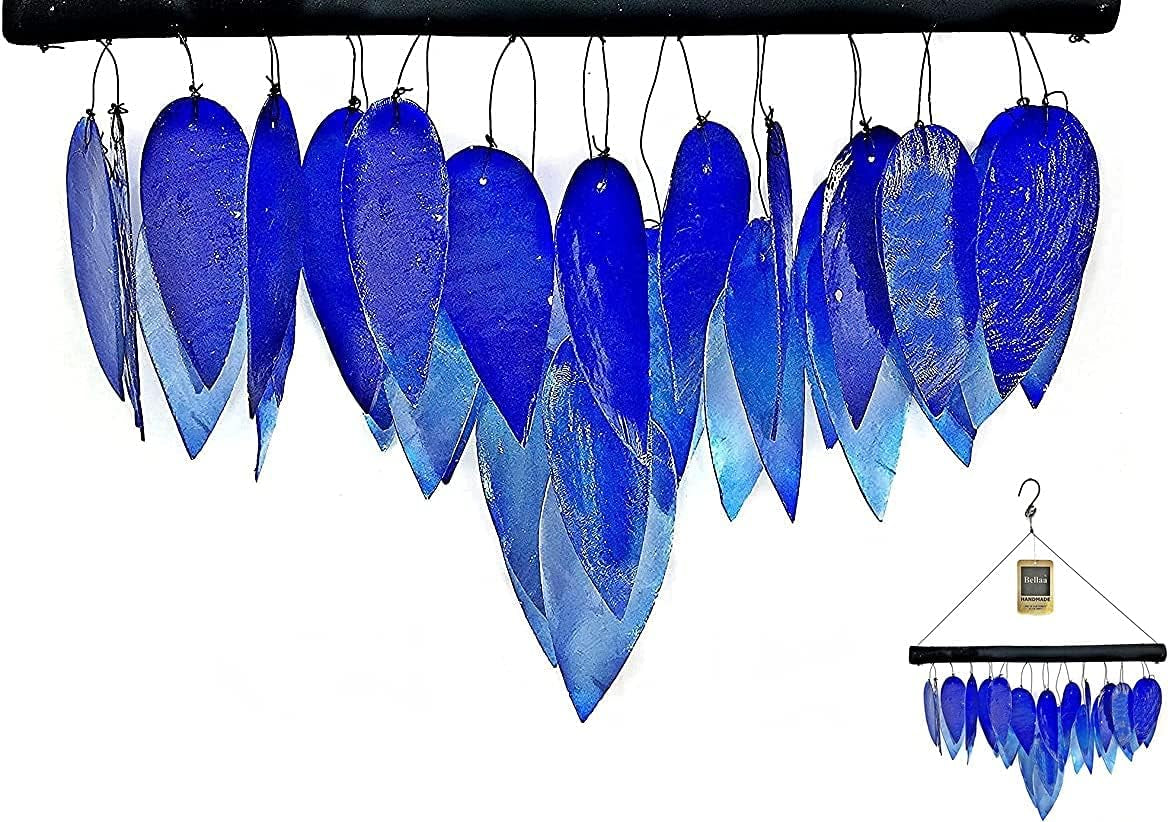 Wind Chime Colorful Sea Blue Outdoor Home Decor Shell Windchimes outside Garden Patio Backyard Farmhouse Home Decor 24490