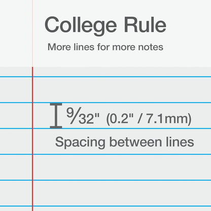 Spiral Notebooks, 1-Subject for School, College Ruled Paper, 70 Sheets, 8 X 10.5 Inches, Black, Blue, 2 Pack (1002522)