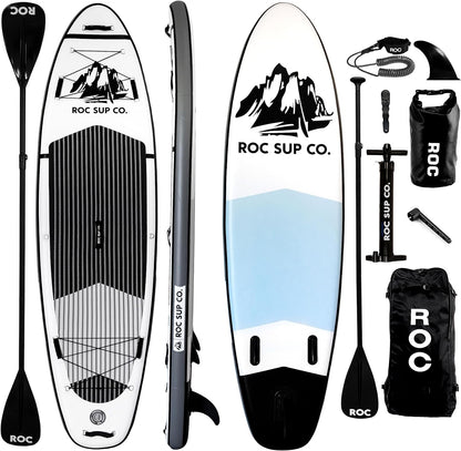 Inflatable Stand up Paddle Boards 10 Ft 6 in with Premium SUP Paddle Board Accessories, Wide Stable Design, Non-Slip Comfort Deck for Youth & Adults