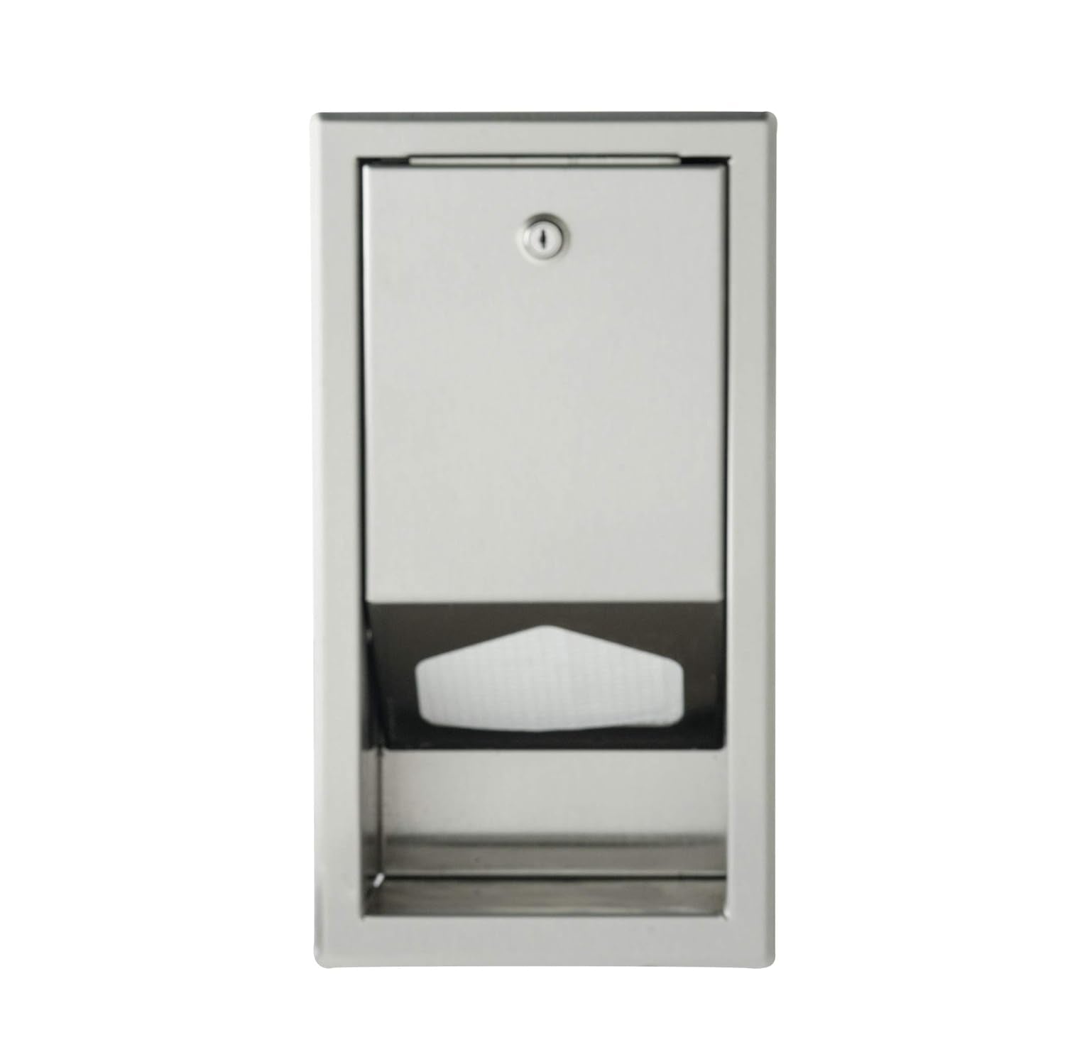 Wall Mounted Paper Liner Dispenser for Baby Changing Stations in Commercial Restrooms, Easy to Install, Meets All Safety Standards in USA, Canada & Europe (Stainless Steel)