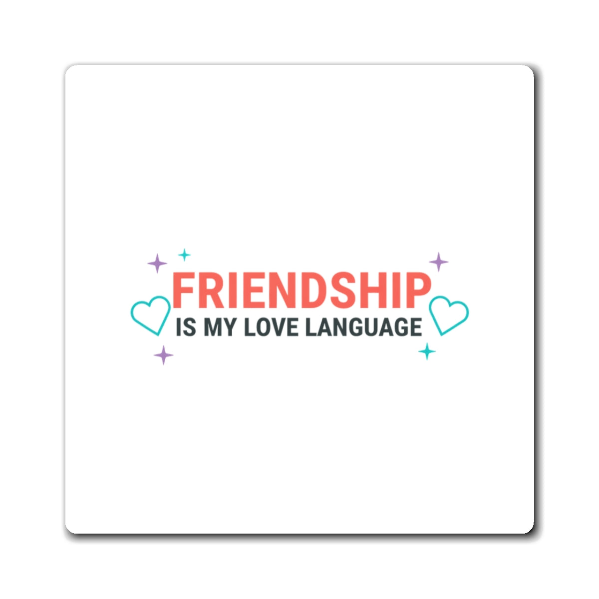 Galentine Squad Goals | Friendship Magnet for Locker & Fridge | Bestie & Sister Gift | Y2K Aesthetic Valentine Vibes