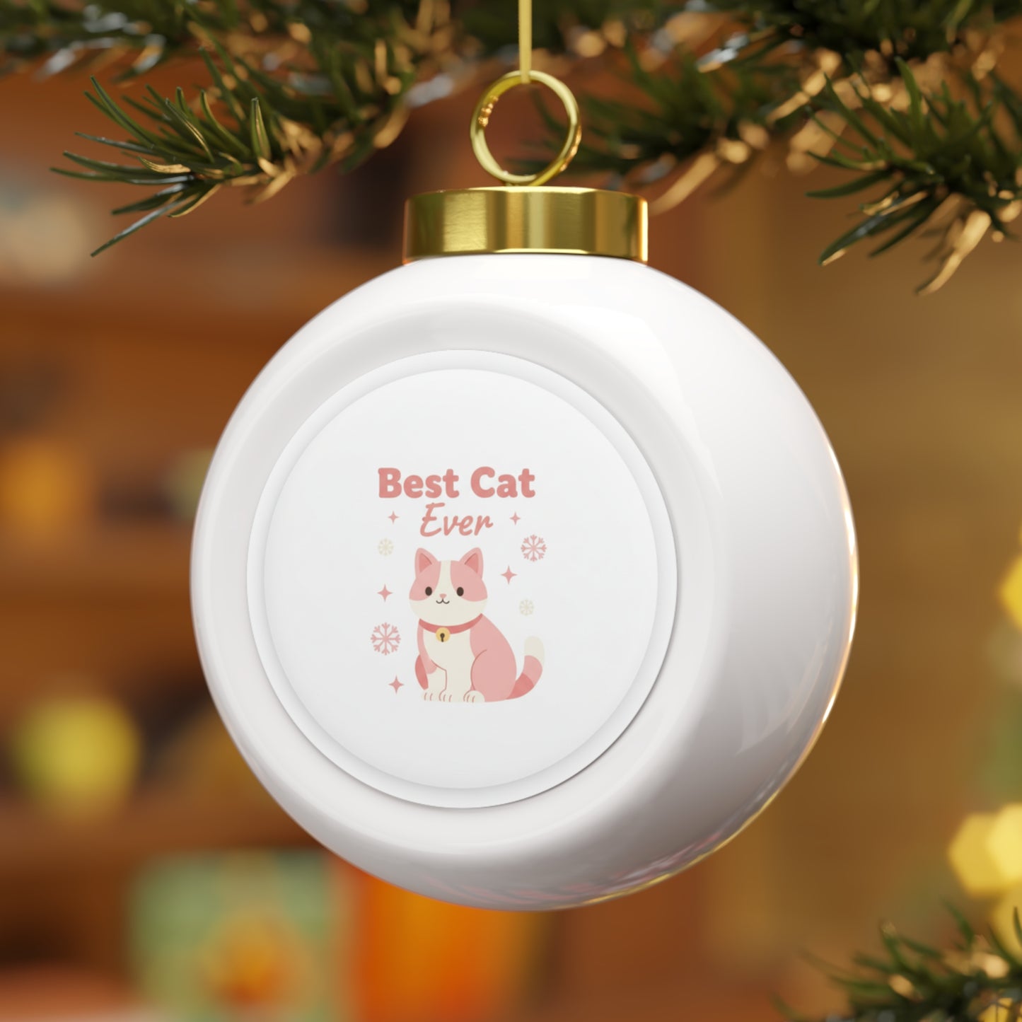 Ceramic Christmas Ornament — Best Cat Ever
