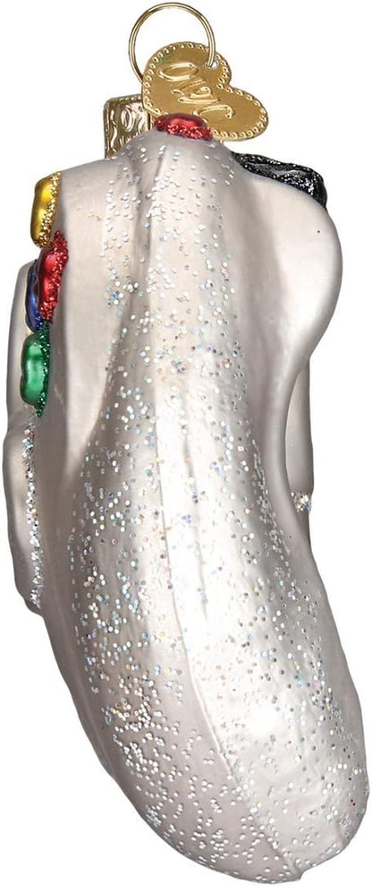 Ornaments: Video Game Controller Glass Blown Ornaments for Christmas Tree (44094), Glitter Multi