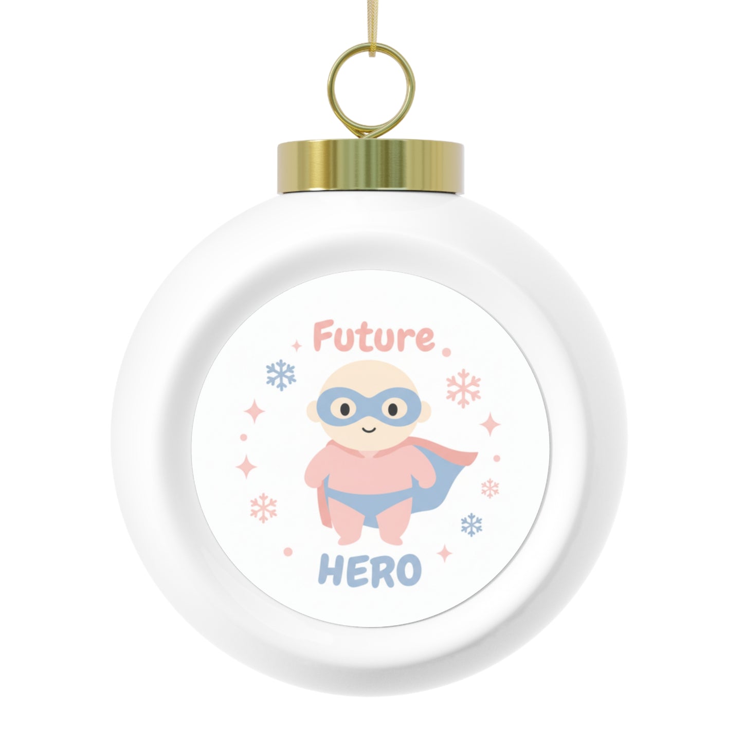 Christmas Ball Ornament – Future Hero Ceramic Holiday Ornament