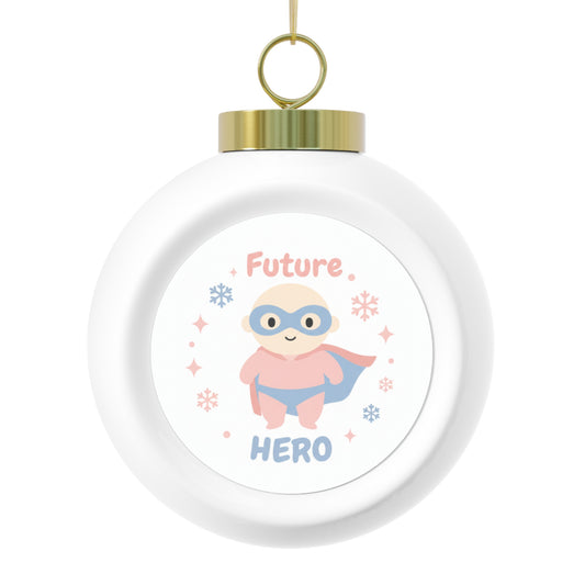 Christmas Ball Ornament – Future Hero Ceramic Holiday Ornament