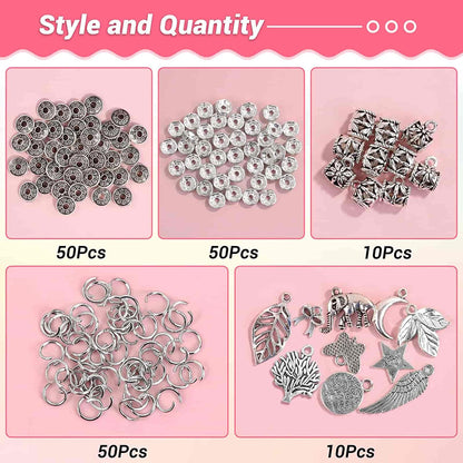 473Pcs Stone Jewelry Making Kit Crystal Stone Bracelet Making Kit for Adults, Crystal Natural Stone Healing Beads for Jewelry Making, Bracelet Making