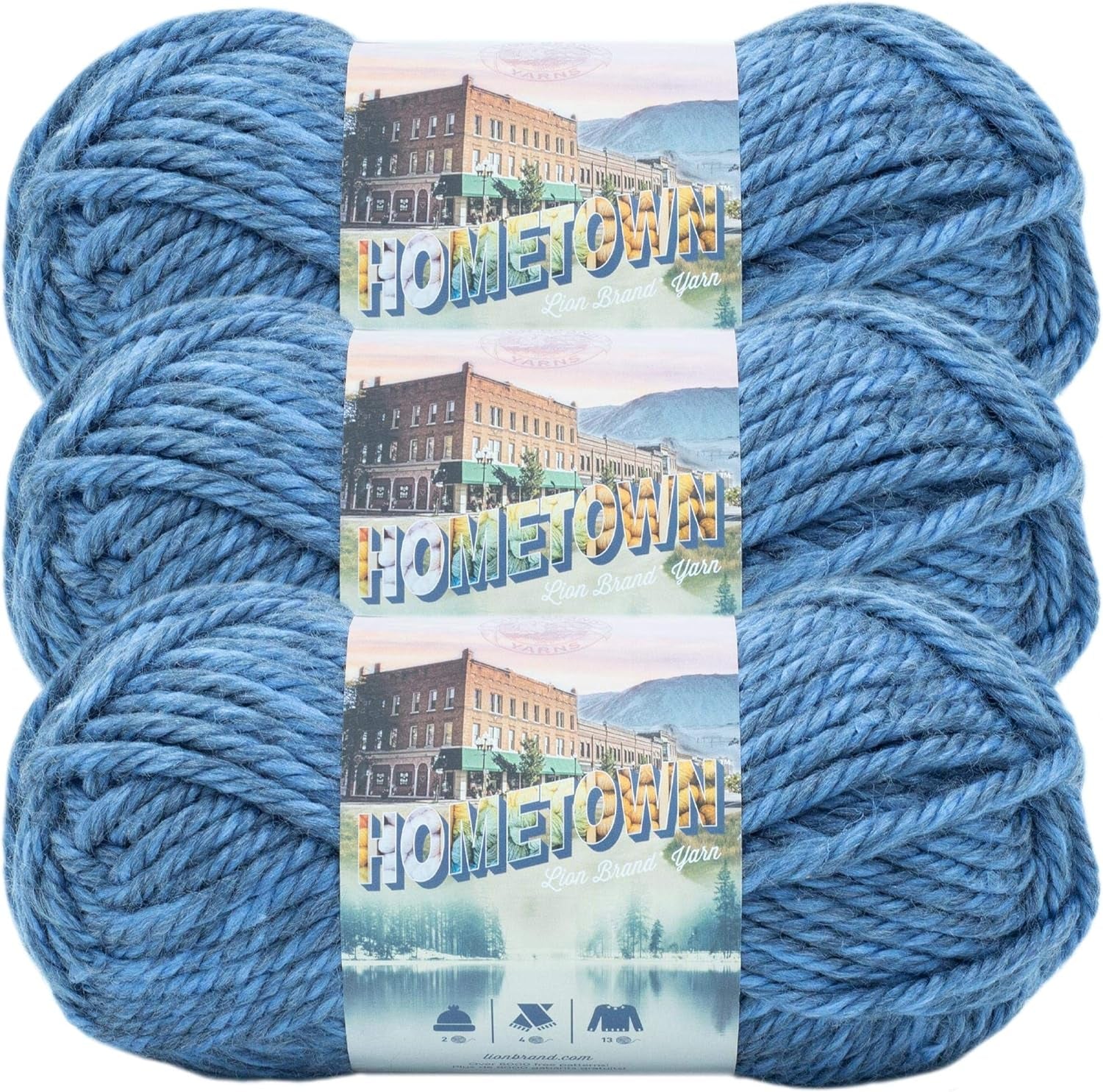 Hometown Yarn, Bulky Yarn, Yarn for Knitting and Crocheting, 1-Pack, Houston Cream