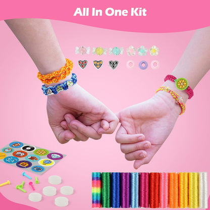 Crafts for Teen Girls Ages 8-12 Year Old Friendship Bracelet Making Kit String Maker for 6 7 8 9 10 11 12 Yr Girls, Best Christmas Birthday Gift Ideas