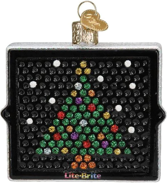 Ornaments Lite Brite Glass Blown Ornaments for Christmas Tree