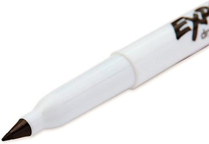 Low-Odor Dry Erase Markers, Ultra-Fine Tip, Black, 4 Count