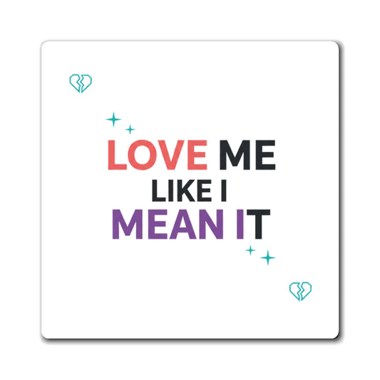 Self Love Gradient Quote | Aesthetic Sublimation Magnet Set | Galentine’s & Teen Self-Care Gift | Y2K Valentine Vibes