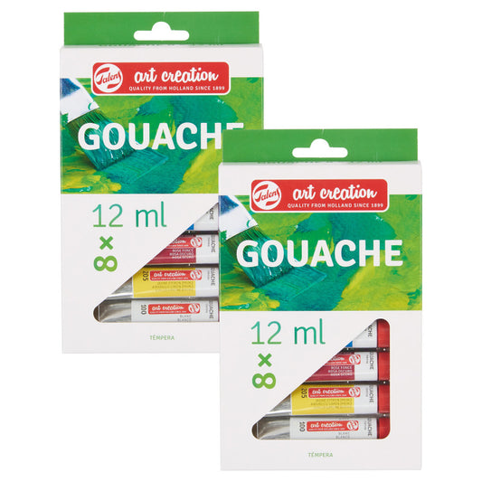 Gouache Set, 12mL, 8 Per Set, 2 Sets