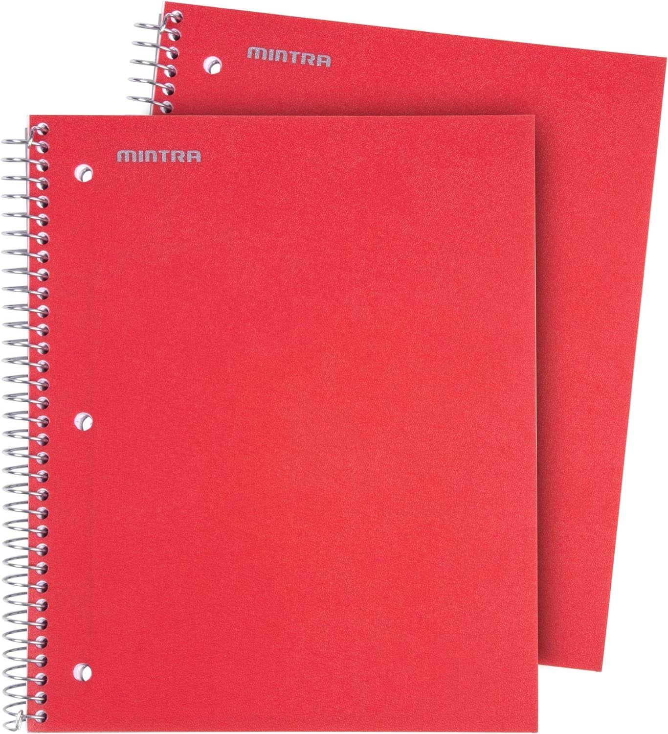 Office Durable Spiral Notebooks, 3 Subject (Ateal, Purple, White, College Ruled 3Pk)