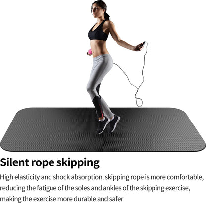 Exercise Equipment Mat - Treadmill Mat, Exercise Bike Mat, Fitness Mat, Elliptical Mat, Jump Rope Mat, Yoga Mat, Gym Mat Use on Hardwood Floors Protection…