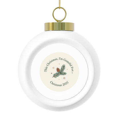 Christmas Ball Ornament - Christmas 2025