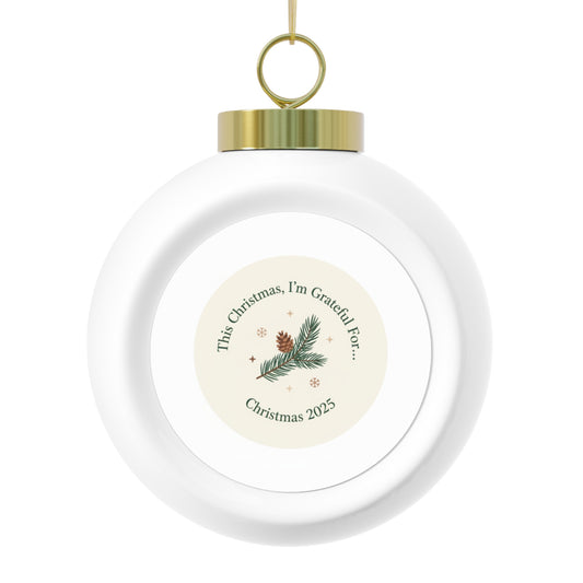 Christmas Ball Ornament - Christmas 2025