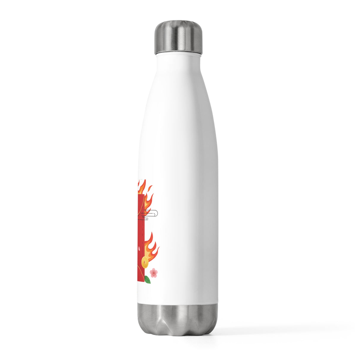 Red Envelope Horse Emblem (Gold Foil) | 20oz Insulated Stainless Tumbler Bottle | Lunar New Year Gift for Family & Teachers | Bold Red