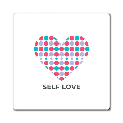 Dot Heart Pointillism | Sublimation Fridge Magnet Set | Galentine’s & Valentine Gift for Friends/Couples | Minimal Y2K Aesthetic
