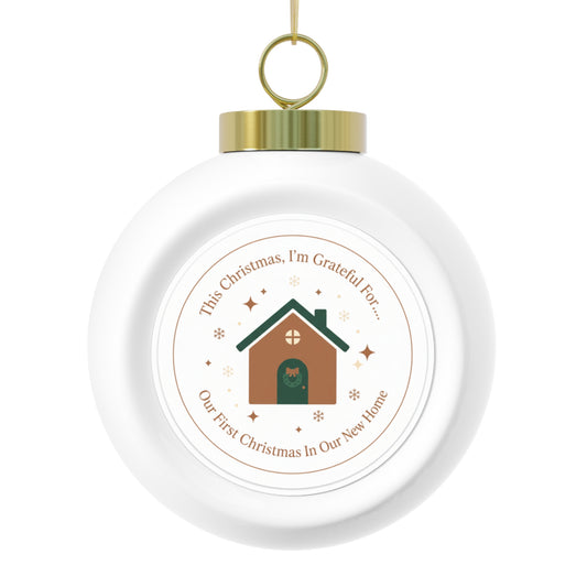 Ceramic Christmas Ornament – Our First Christmas In Our New Home