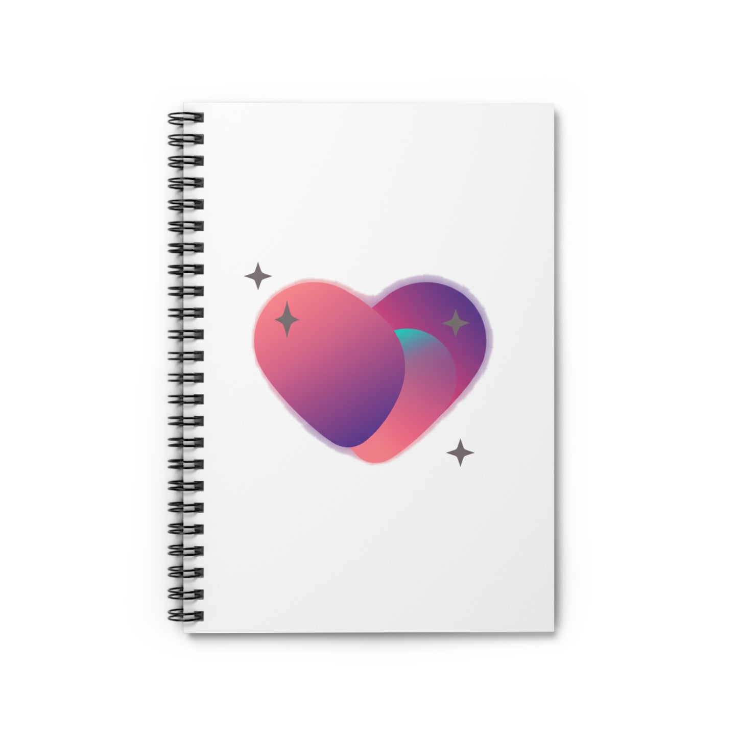 Gradient Blob Heart | Spiral Journal Notebook for Notes & Plans | Back to School, Galentine’s Gift | Y2K Aesthetic
