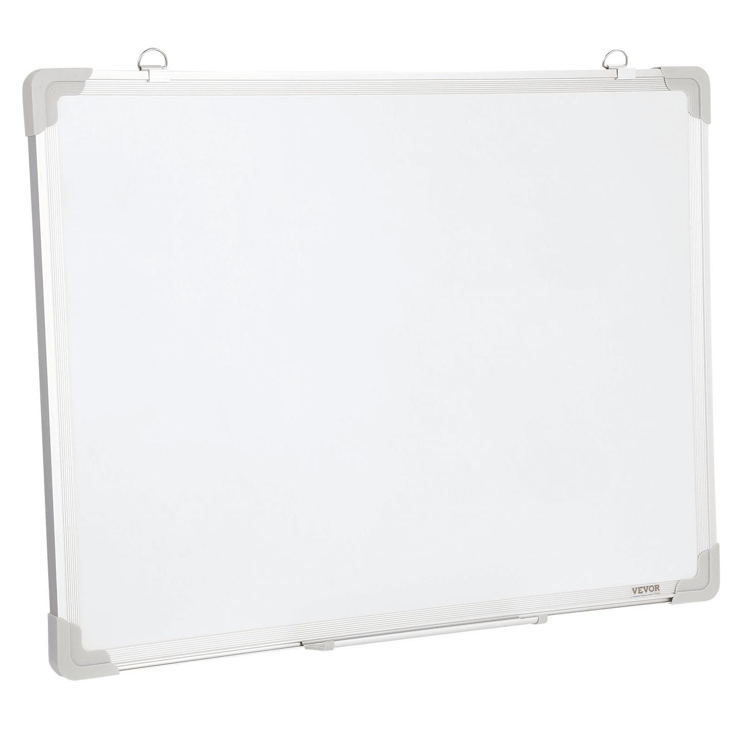 VEVOR Magnetic Whiteboard, 24 x 18 Inches, Dry Erase Board for Wall with Aluminum Frame, White Board Includes 1 Magnetic Erase & 2 Dry Erase Marker & Movable Tray for Office Home Restaurant and School - Loomini