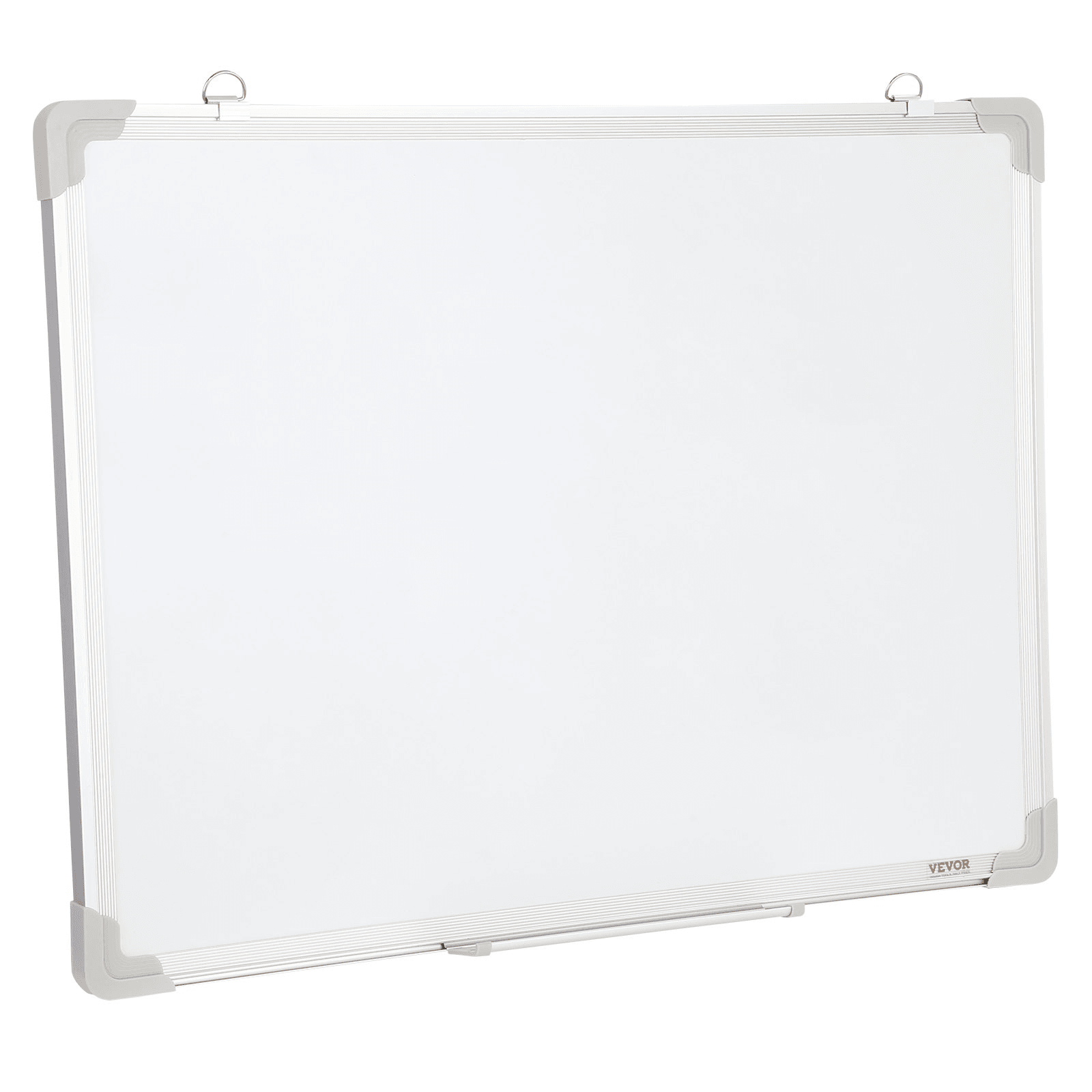 VEVOR Magnetic Whiteboard, 24 x 18 Inches, Dry Erase Board for Wall with Aluminum Frame, White Board Includes 1 Magnetic Erase & 2 Dry Erase Marker & Movable Tray for Office Home Restaurant and School - Loomini