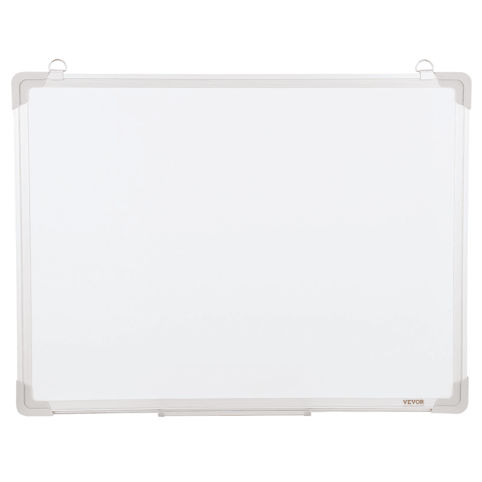 VEVOR Magnetic Whiteboard, 24 x 18 Inches, Dry Erase Board for Wall with Aluminum Frame, White Board Includes 1 Magnetic Erase & 2 Dry Erase Marker & Movable Tray for Office Home Restaurant and School - Loomini