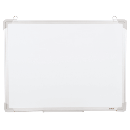 VEVOR Magnetic Whiteboard, 24 x 18 Inches, Dry Erase Board for Wall with Aluminum Frame, White Board Includes 1 Magnetic Erase & 2 Dry Erase Marker & Movable Tray for Office Home Restaurant and School - Loomini