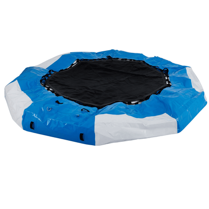 VEVOR 13ft Inflatable Water Bouncer, Water Trampoline Splash Padded Inflatable Bouncer Bounce Swim Platform for Water Sports - Loomini