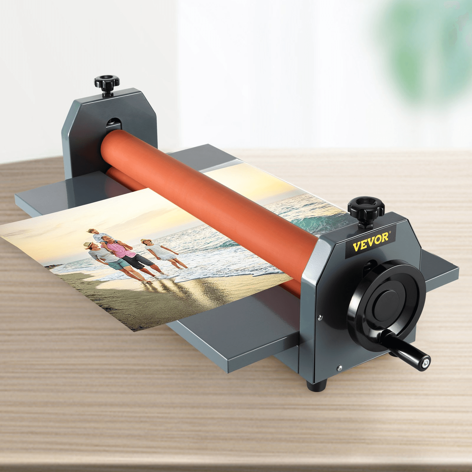 VEVOR 25 Inch Manual Cold Roll Laminator 1.18" Thickness Foldable Roll Laminating Machine Vinyl Photo Film Mounting Laminator for Commercial Professional Uses (25"Max Film Width) - Loomini