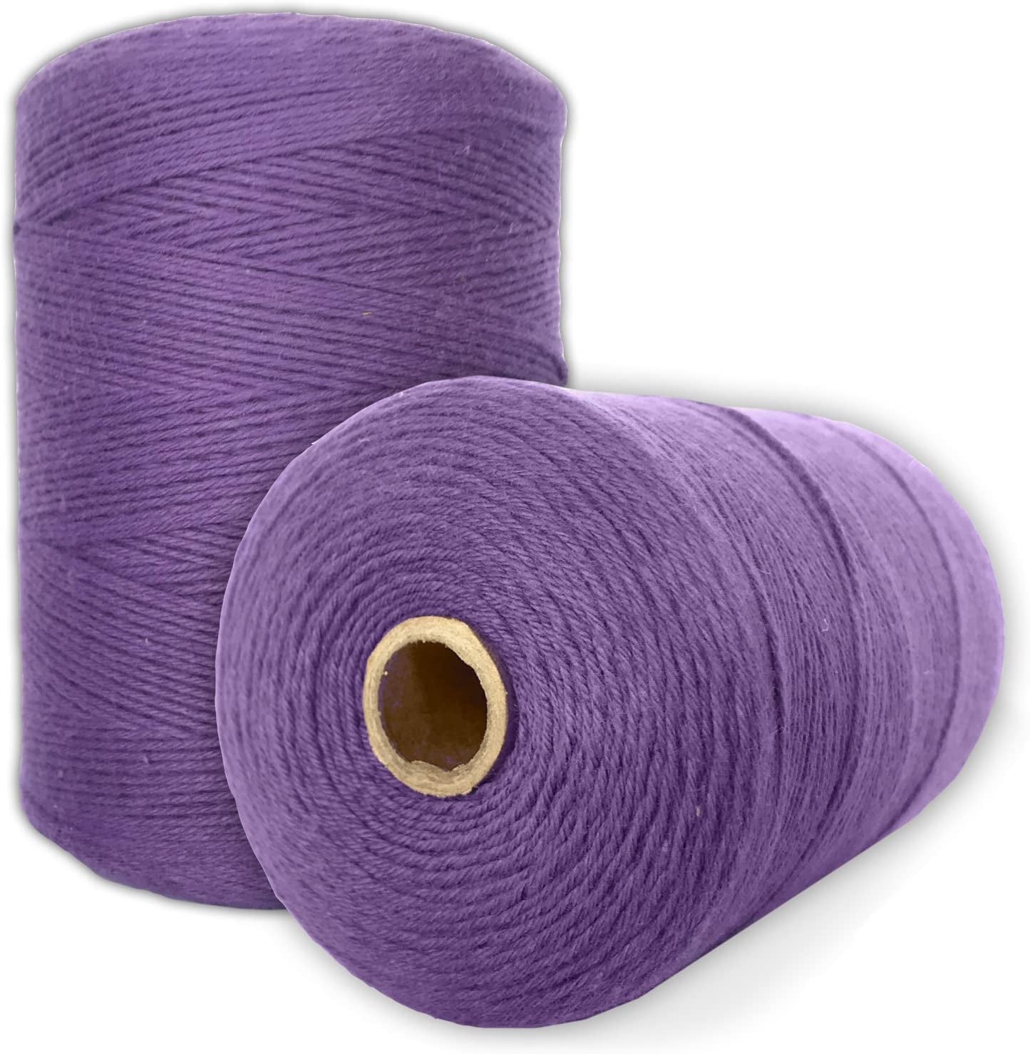 Durable Loom Warp Thread (Natural/Off White), One Spool, 8/4 Warp Yarn (800 Yards), Perfect for Weaving: Carpet, Tapestry, Rug, Blanket or Pattern - Warping Thread for Any Loom