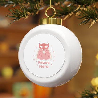 Christmas Ball Ornament Future Hero — Kids Superhero Holiday Ornament