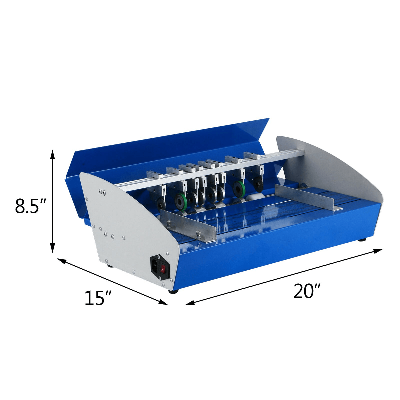 VEVOR Electric Creasing Machine 18 Inch 460mm Paper Creasing Scoring Machine 3 in 1 Creasing Machine with Heavy Duty Metal Present Multi-function - Loomini