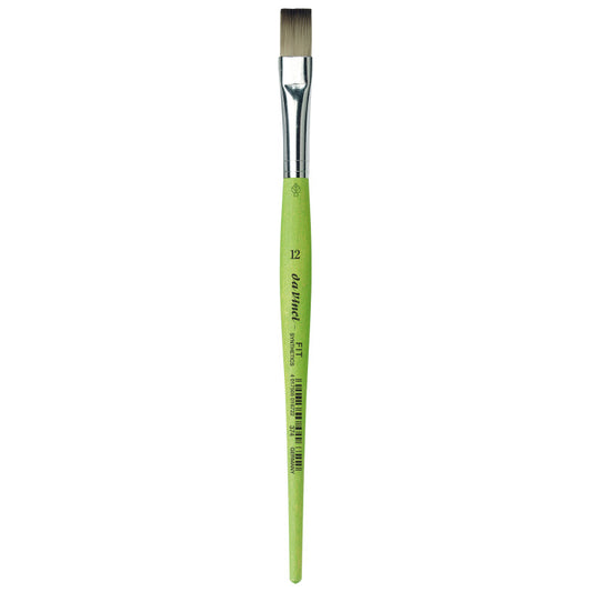 FIT Synthetics Student Brush, Synthetic, Acrylic & Tempera, Flat, Series 374, Size 12