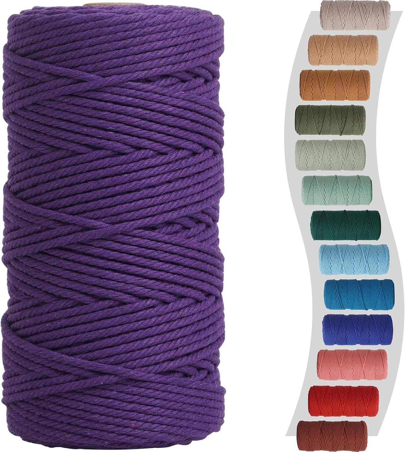 Macrame Cord 3Mm 220Yards (200 Meters) Mint Green Macrame Supplies Macrame Yarn, Colored Cotton Rope, Colored Cord for DIY