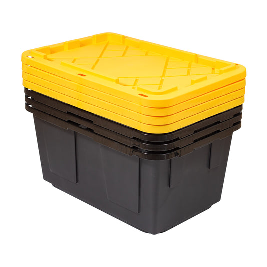 27 Gallon Storage Bin, 4-Pack