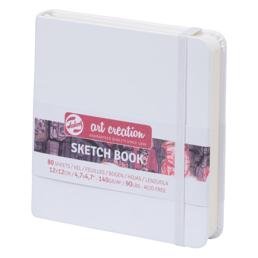 Sketchbook, 80 Sheets, 90lbs, White Cover, 4.7" x 4.7"