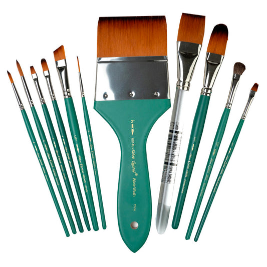 Crystal Variety Brush Set, 11 Brushes