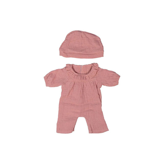 Pink Pajamas with Hat, 15"