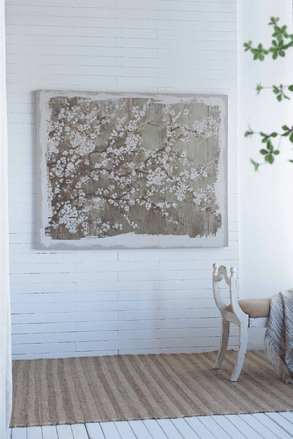 60" x 48" Large Cherry Blossom Canvas Art Print, Home Decor Accent Piece - Loomini